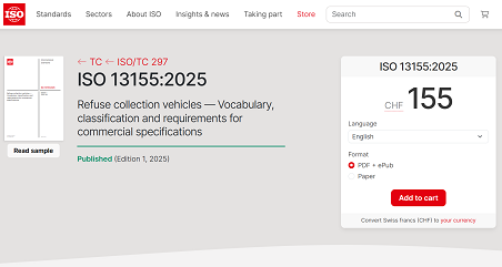 历史性突破 | 必一运动Bsports环境主导！首个由中国企业牵头编制的环卫装备ISO国际标准正式发布！